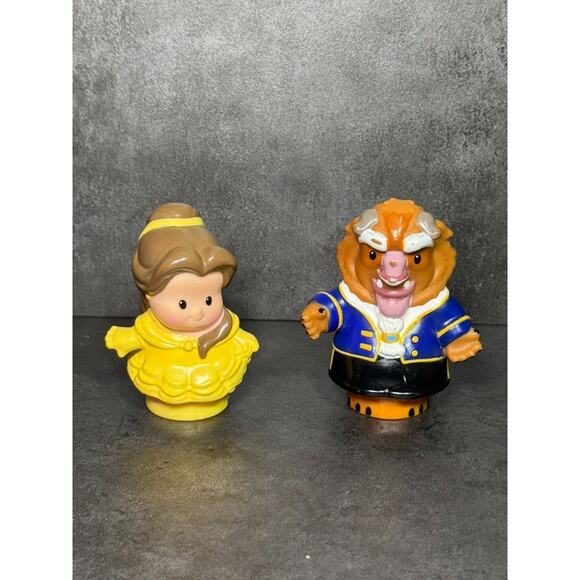 Little People Beauty And The Beast Figures Belle Beast Disney 2012 - Picture 1 of 4